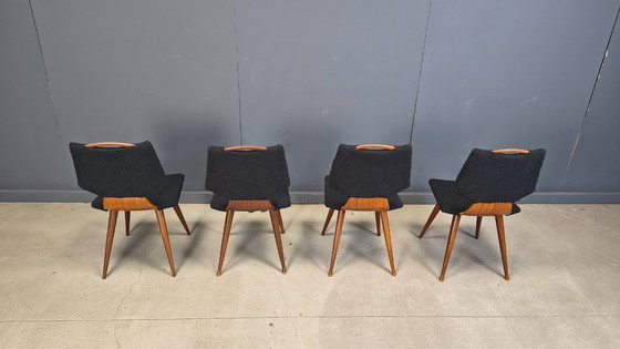 Image 1 of Scandinavische eetkamerstoelen uit het midden van de 20e eeuw, jaren 60.