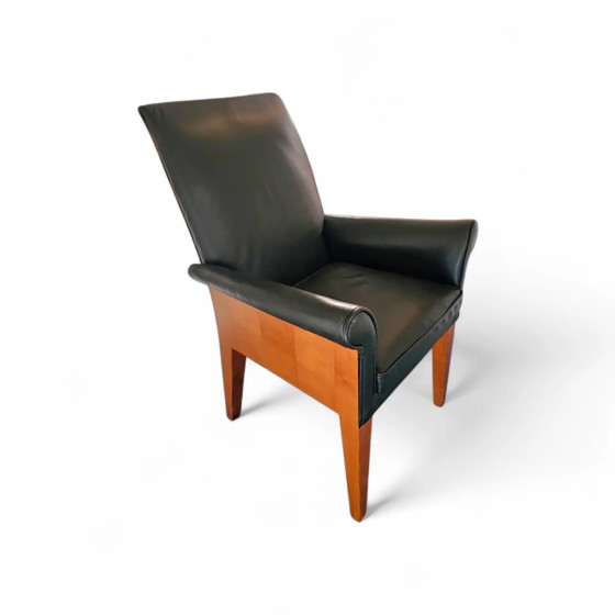 PARAMOUNT CHAIR BY PHILIPPE STARCK / black leather for Driade / 1989 – Adjustable recliner chair (photo 15 of 15)
