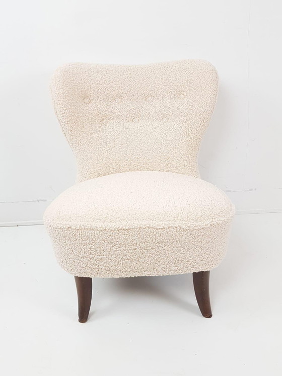 Fauteuil Artifort Vintage | Fauteuil Teddy Club nouvellement rembourré – Wood, Textile (photo 7 of 9)