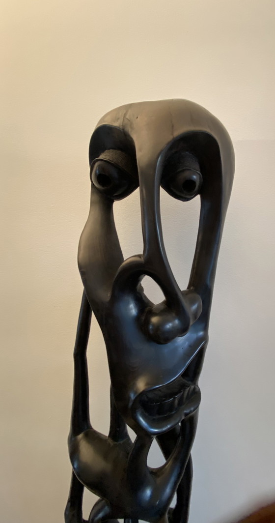 Image 1 of African ebony statue - Tanzanian woodcarving