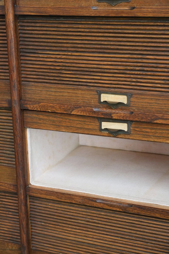 Image 1 of Antique filing cabinet / notary cabinet made of oak from the late 19th / early 20th century