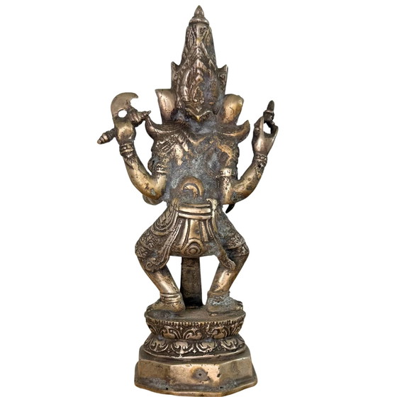 Ganesha | Brons | 20 cm | Meesterlijk gietwerk uit Indonesië – Beeldhouwkunst, Bronze (photo 4 of 7)