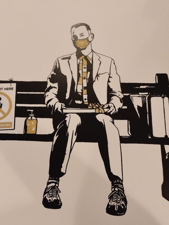 Image 1 of Framed Artist's Lithograph - Trust Icon - Box of chocolate Gold Edition