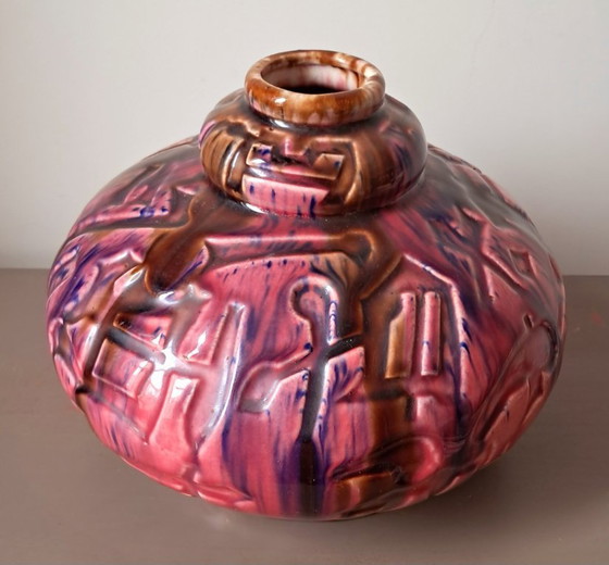 Image 1 of Louis GUEULE dit ELGE vase. Art Deco
