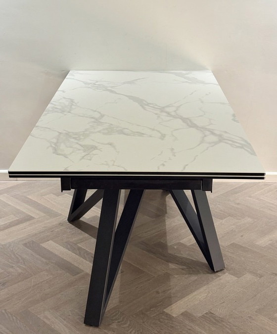 Image 1 of Tavolo da pranzo allungabile MARVELOUS | Ceramica italiana | 180-260 cm