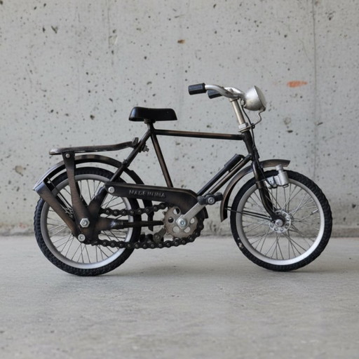 Decorazione in miniatura a forma di bicicletta in stile vintage – 25x17 cm