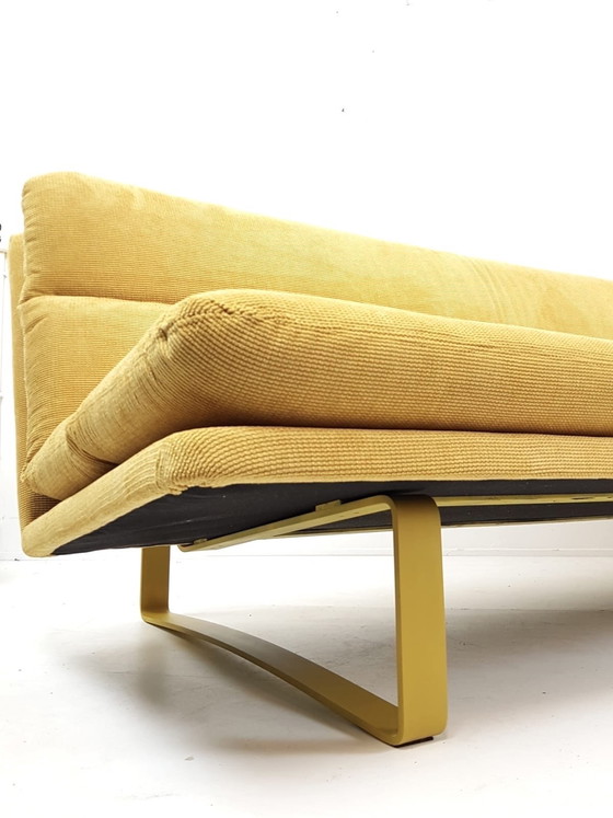 Image 1 of Vintage Artifort Kho Liang Le three-seater sofa, newly upholstered in yellow
