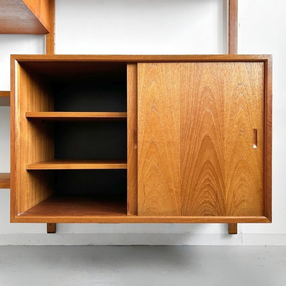 Image 1 of Mid-Century Poul Cadovius Royal Wall Unit Danish Design Vintage 1950s