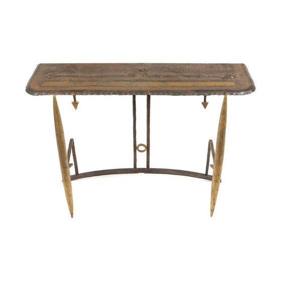 Console by Jean-Jacques Argueyrolles, France, 1990s – Gold, Iron (photo 4 of 9)