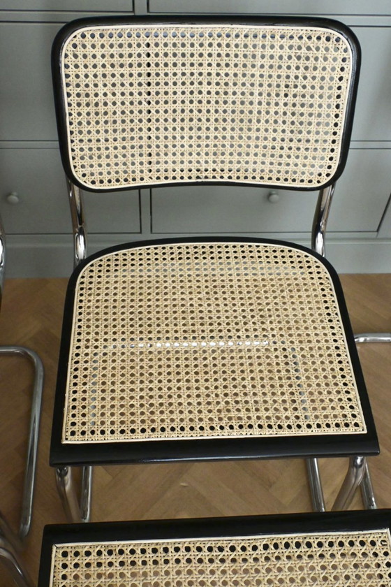 Image 1 of Juego de 6 piezas italianas B32 “Cesca” modelo Marcel Breuer B32
