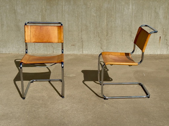 SET di 2 sedie di design vintage THONET | MART STAM | S33 – Sedie da pranzo, Pelle (photo 13 of 15)