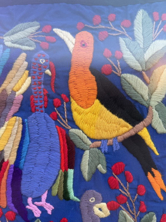 Vintage Mexicaans Tenango Wandtapijt – Wanddecoratie, Wool (photo 9 of 9)