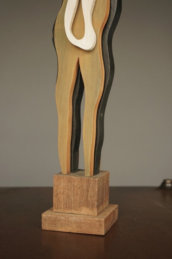 Image 1 of Surrealist Sculpture of Standing Figure. 1970s