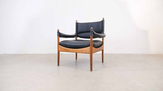 Image 1 of Vintage "Modus" fauteuil in massief teakhout van Kristian Vedel voor Willadsen Møbelfabrik, 1960
