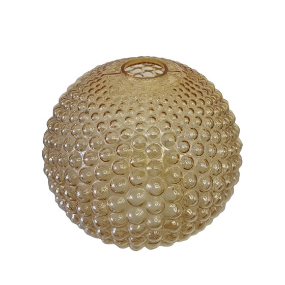 Image 1 of Paralume a bolle d'aria giallo vintage