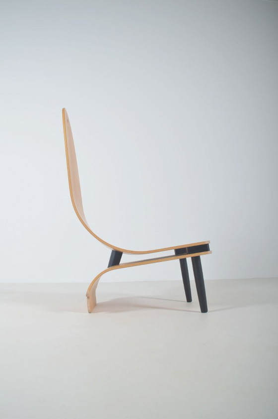 Image 1 of Sillón de diseño danés único en madera.