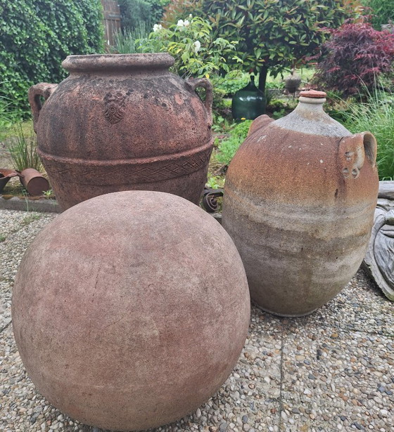 Image 1 of cruche toscane en terre cuite