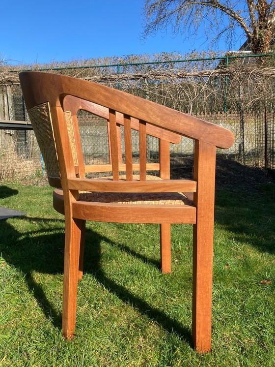 Image 1 of teakhouten stoel