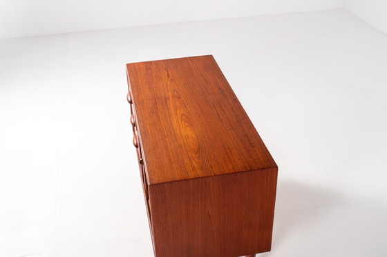 Image 1 of Danish Teak Sideboard with Tambour Door – Mid Century Modern, 1960s