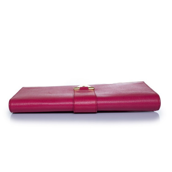 Saint Laurent, pochette Chyc color fucsia – Clutch, Calfskin (photo 6 of 13)