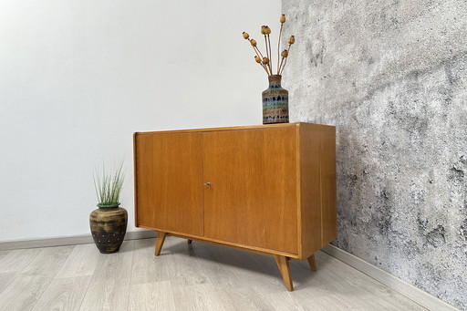 Oak wood sideboard/chest of drawers by Jiroutek for Interier Praha, 1960s