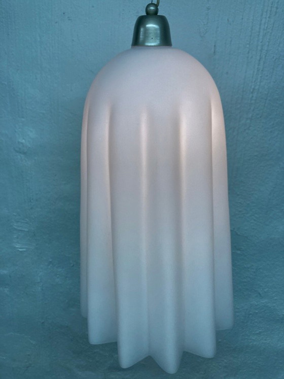 Image 1 of Lampada a sospensione italiana in vetro di Murano, stile Fazzoletto, design anni '80/'90.