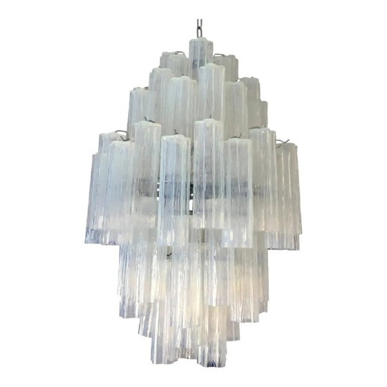 Image 1 of Coffres en verre de Murano Opalino, lustre design