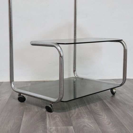 Image 1 of Carrello Portavivande Triplo Ripiano Anni 70 Acciaio Design Modernariato