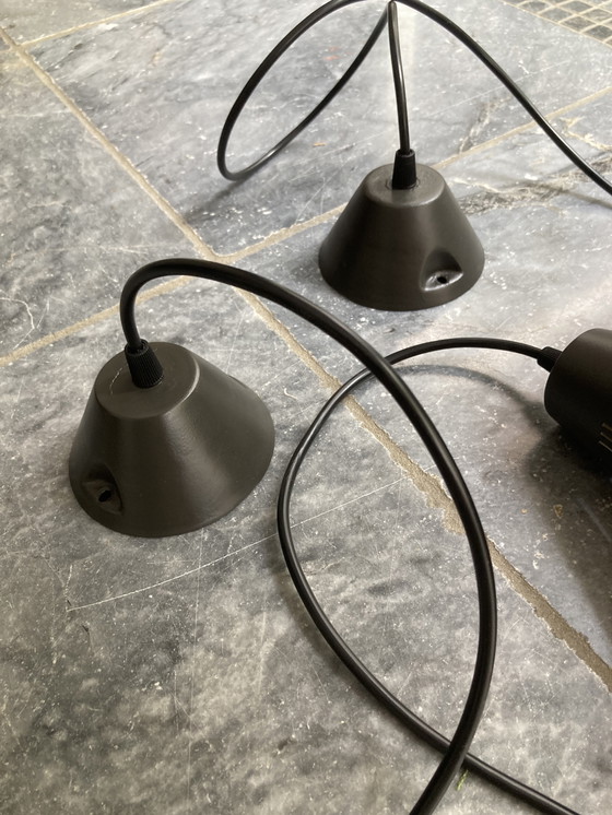 Image 1 of 2x lampade a sospensione Philips vintage (design Louis Kalff) 1957