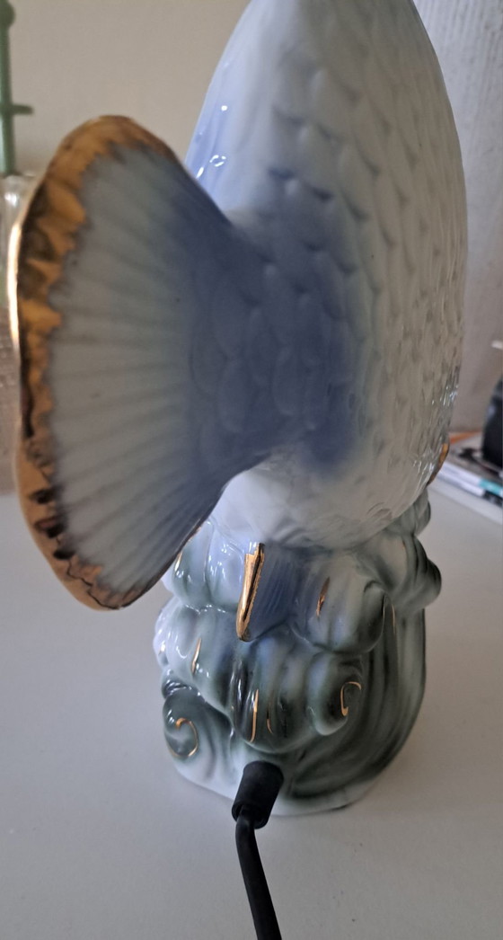 Lampada a forma di pesce in ceramica vintage, da terra, funzionante – Lampade da tavolo (photo 5 of 7)