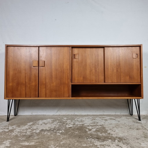 Vintage jaren 60 Deens wandmeubel