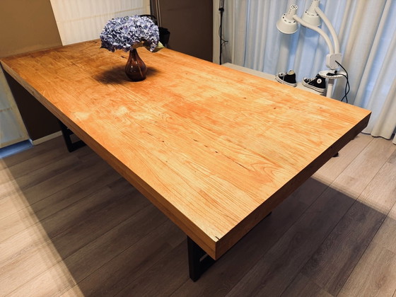 Image 1 of Robuuste houten tafel 220x100