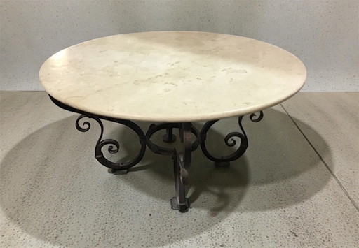 Tavolo Marmo e ferro