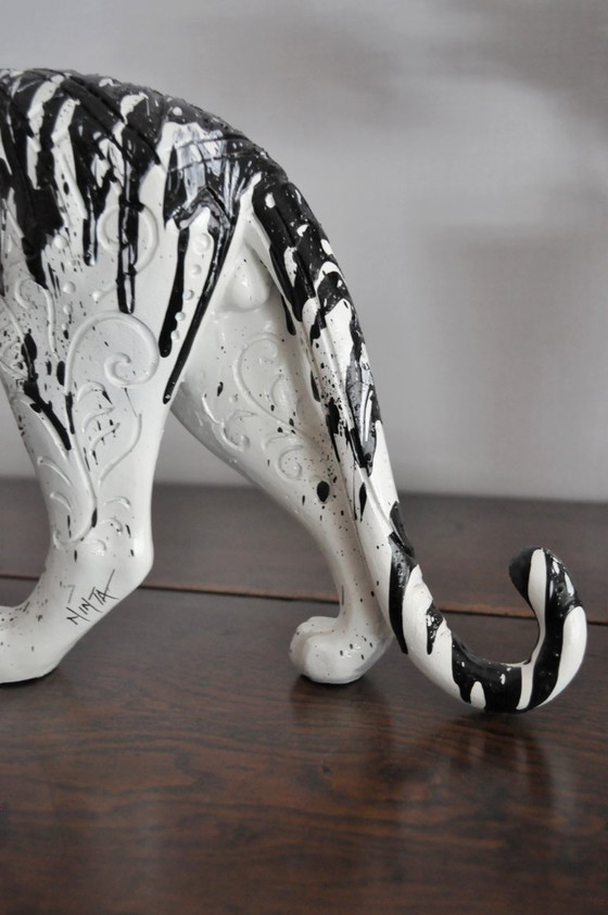 Image 1 of Scultura - Pantera - Pezzo unico 1/1 - Tecnica mista - Ninjared (rif. 3163)