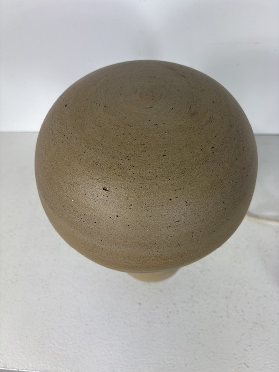Image 1 of Vintage Ceramic Mushroom Table Lamp designed by Claire Horsten, Belgium