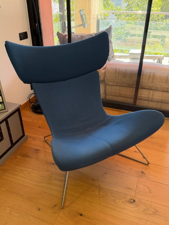 BoConcept Imola Armchair by Henrik Petersen - Petrol Blue Fabric – Metal, Textile (photo 5 of 6)