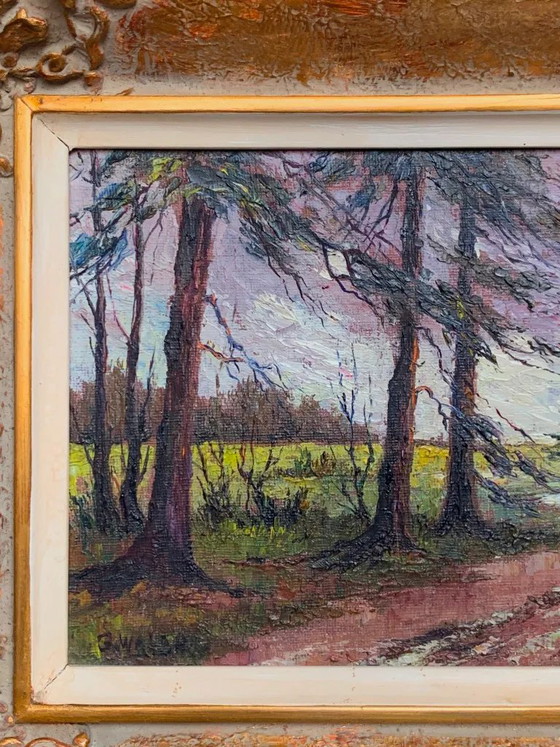 Table "Forest landscape". – Paintings & Drawings, Canvas (photo 2 of 7)