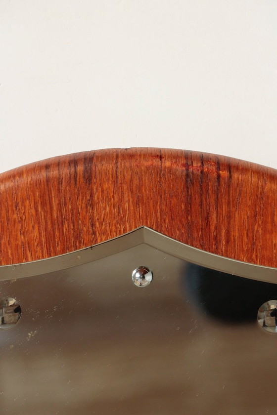 Image 1 of Vintage Round Teak Mirror from the 1960s - 02.10.25.03