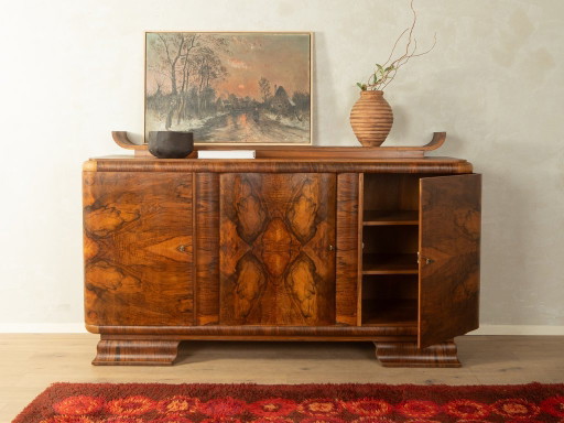 1920s Art Deco Sideboard – dressoirs, Wood, Brass (photo 2 of 12)