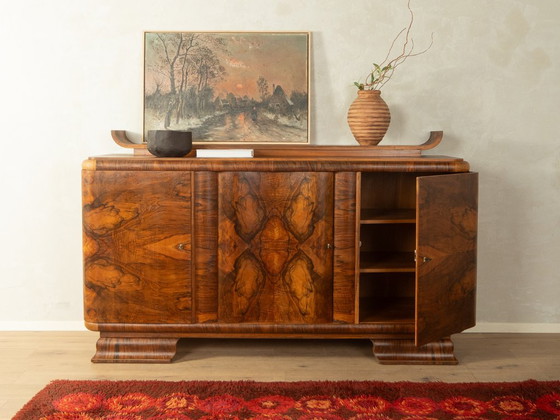 1920s Art Deco Sideboard – Wood, Brass (photo 2 of 12)