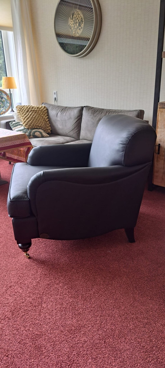 Image 1 of Chesterfield Bolton zwart leer NIEUW