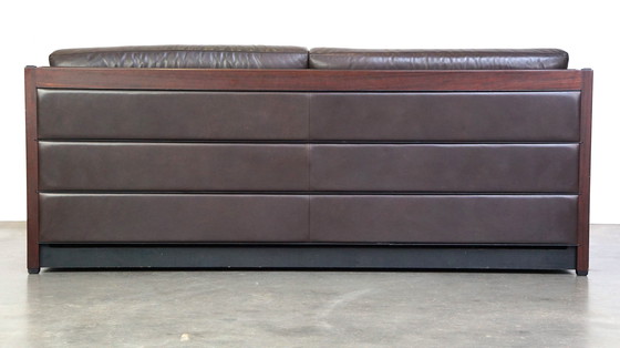 Image 1 of Schuitema Art Deco Leather 2.5 Seater Design Sofa, Model Baldwin