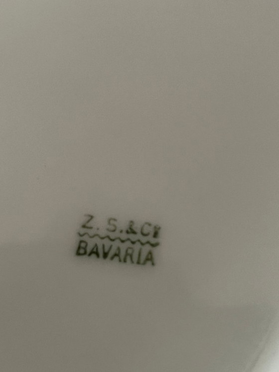 Image 1 of Large antique Zeh Scherzer Bavaria porcelain dinner service. Circa 1920–1950.