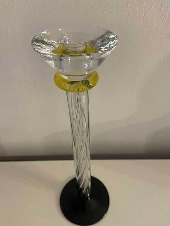 Image 1 of Candeliere in cristallo firmato a mano da A. Wahlstrom, Kosta Boda – 29 cm