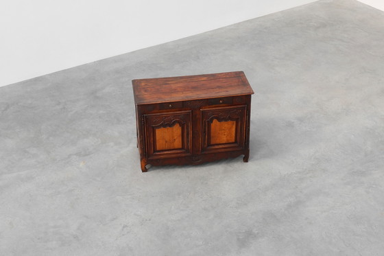 Image 1 of Rare French provincial carved cabinet or buffet with great patina, dated 1841