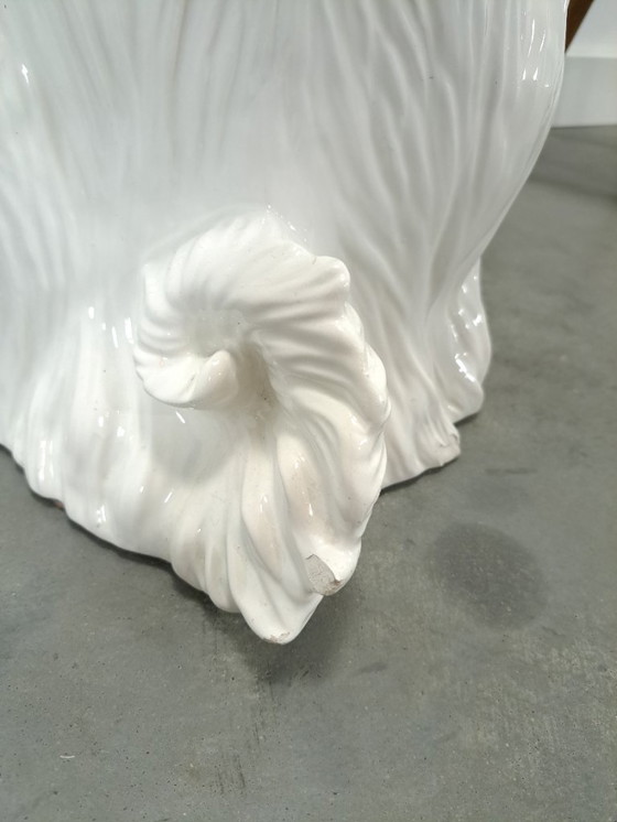 Image 1 of Large Italian ceramic statue of a dog