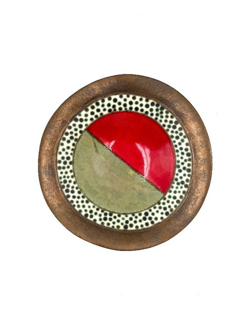 Mid-century modern ceramic bowl, France 1970s