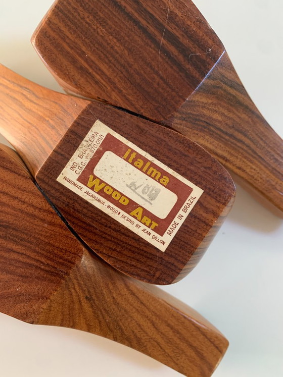 Vintage Jean Gillon Jacaranda Rosewood Pipe Holder – Italma WoodArt Brazil 1960s – Decorative Objects (photo 4 of 6)
