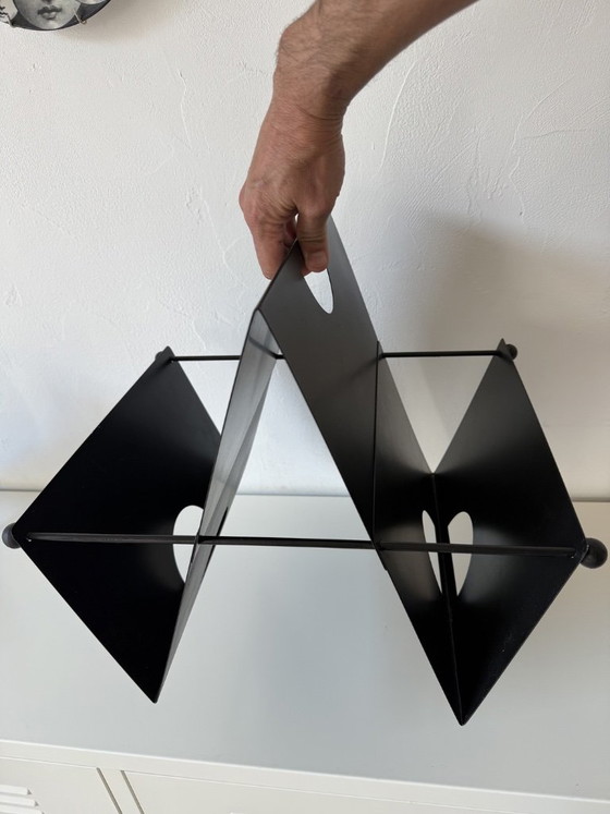 Tijdschriftenrek jaren 80 design Memphis Starck vinyl rek Dj Cassina Flos – Iron (photo 8 of 9)