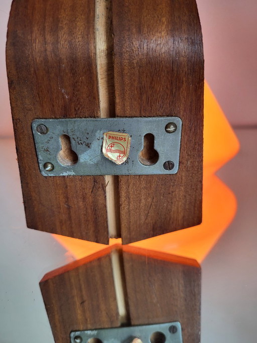 Lampada da parete vintage in vetro arancione, Philips NX118